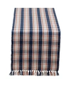 Design Imports Autumn Farmhouse Plaid Table Runner In Navy