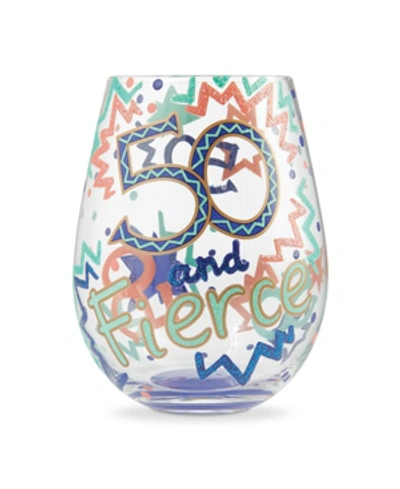 Enesco Lolita 50 And Fierce Stemless Wine Glass In Multi