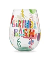 Enesco Lolita Birthday Bash Stemless Wine Glass In Multi