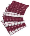 DESIGN IMPORTS WINE COMBO WINDOWPANE DISHTOWEL, SET OF 6