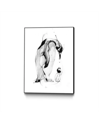 Eyes On Walls Alexis Marcou Penguin Fuel Art Block Framed Canvas 24" X 32" In Multi