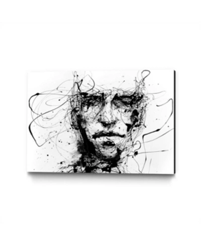 Eyes On Walls Agnes Cecile Lines Hold The Memories Museum Mounted Canvas 28" X 42" In Multi