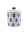 Vietri Santorini Dot Small Canister In Blue/white