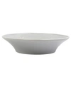 Vietri Chroma Light Gray Shallow Bowl In Light Gray