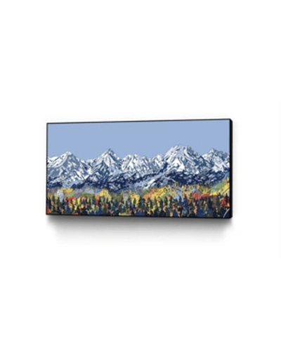 Eyes On Walls Hr-fm 5 Peaks Art Block Framed Canvas 16" X 32" In Multi