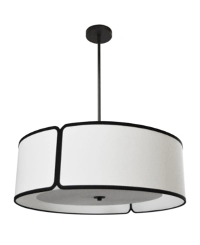 Dainolite 1 Light Trapezoid Pendant In Black