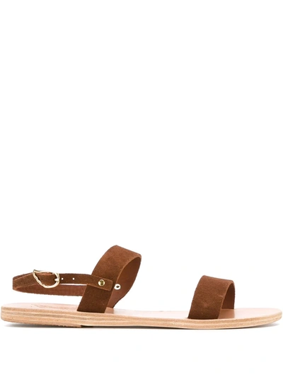 Ancient Greek Sandals Clio Flat Sandals In Brown