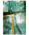 Empire Art Direct Ireland I Frameless Free Floating Tempered Art Glass Abstract Wall Art Wall Art By Ead Art Coop, 48" In Green