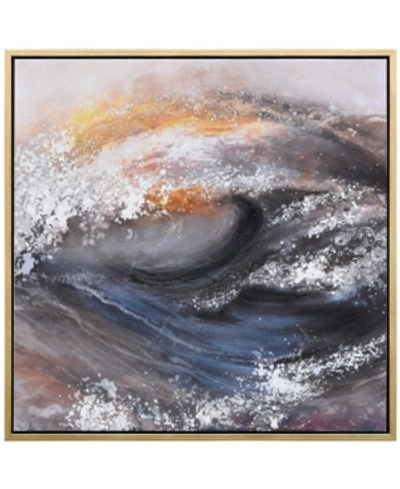 Empire Art Direct Tornado Textured Metallic Hand Painted Wall Art By Martin Edwards, 36" X 36" X 1.5" In Multi
