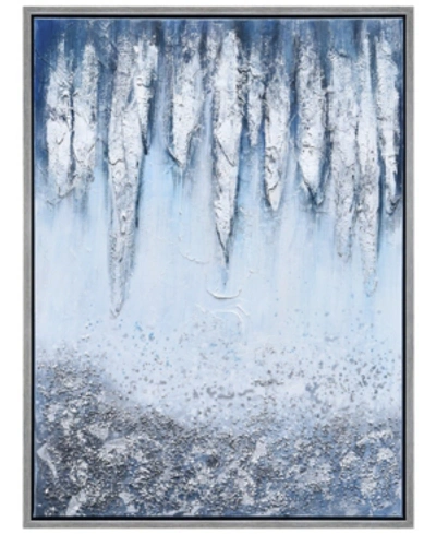 Empire Art Direct Icicles Textured Metallic Hand Painted Wall Art By Martin Edwards, 40" X 30" X 1.5" In Multi