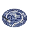 SPODE BLUE ITALIAN CHEESE PLATE AND KNIFE