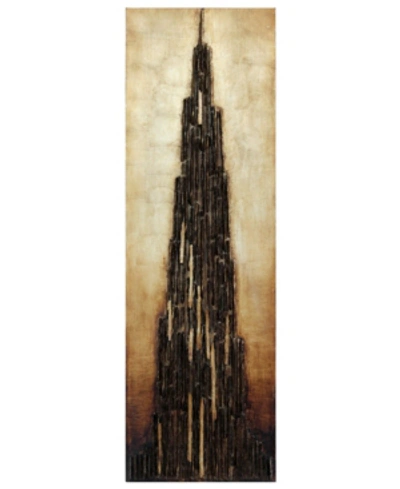 Empire Art Direct Stratified Metallic Handed Painted Rugged Wooden Wall Art, 72" X 22" X 2.8" In White
