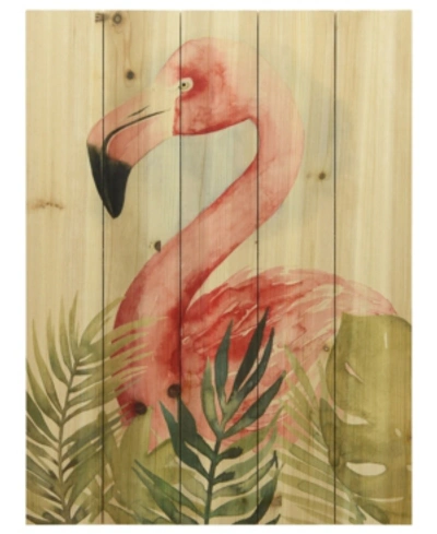 Empire Art Direct Watercolor Flamingo Composition Ii Arte De Legno Digital Print On Solid Wood Wall Art, 24" X 18" X 1 In Multi