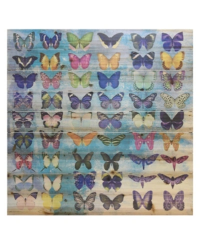 Empire Art Direct Butterflies Arte De Legno Digital Print On Solid Wood Wall Art, 36" X 36" X 1.5" In Multi