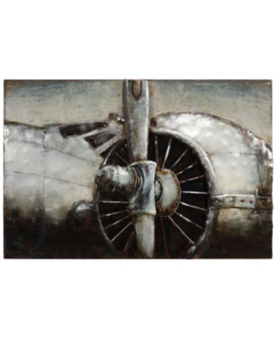 Empire Art Direct Flyaway Mixed Media Iron Hand Painted Dimensional Wall Art, 32" X 48" X 3.2" In Brown