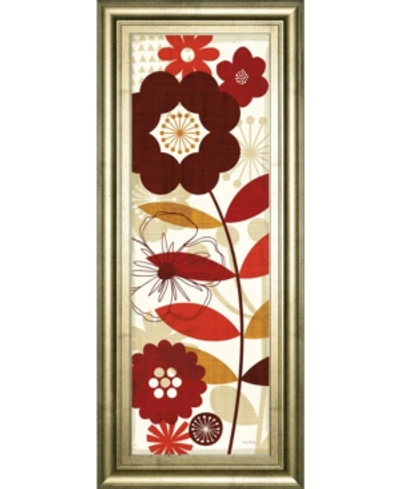 Classy Art Floral Pop Panel I By Mo Mullan Framed Print Wall Art In Red