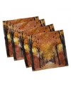 AMBESONNE AUTUMN SET OF 4 NAPKINS, 12" X 12"