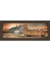 Classy Art Sunset On The Farm By Lori Dieter Framed Print Wall Art In Brown