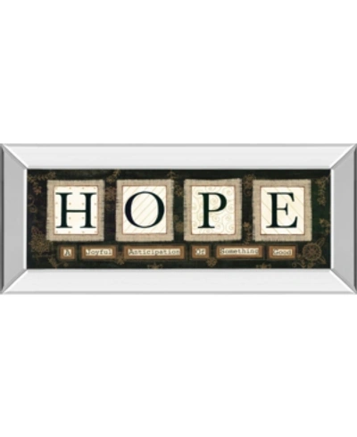 Classy Art Hope By Anne Lapoint Mirrored Framed Print Wall Art In Brown