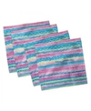 Ambesonne Tribal Set Of 4 Napkins, 12" X 12" In Multi