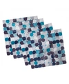 AMBESONNE ABSTRACT SET OF 4 NAPKINS, 12" X 12"