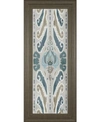 Classy Art A Touch Of Flourish I By Patricia Pinto Framed Print Wall Art In Blue