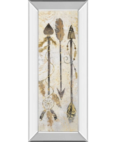 Classy Art Tribal Arrows By Nan American Indian Mirrored Frame Print Wall Art In Gold