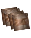 AMBESONNE INDUSTRIAL SET OF 4 NAPKINS, 12" X 12"