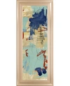 Classy Art Composition 4a By Melissa Wang Framed Print Wall Art In Blue