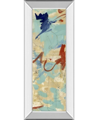 Classy Art Composition 4b By Melissa Wang Mirror Framed Print Wall Art In Blue
