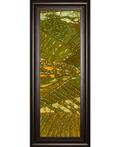 Classy Art Vineyard Batik I By Andrea Davis Framed Print Wall Art In Green