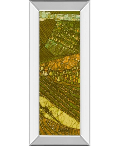 Classy Art Vineyard Batik Il By Andrea Davis Mirror Framed Print Wall Art In Green