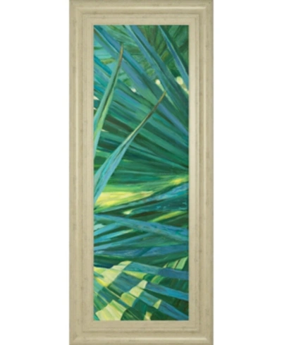 Classy Art Fan Palm Ii By Suzanne Wilkins Framed Print Wall Art In Green