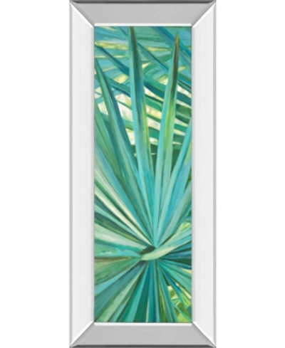 Classy Art Fan Palm I By Suzanne Wilkins Mirror Framed Print Wall Art In Green