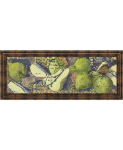 Classy Art Sparkling Pears I By Silvia Rutledge Framed Print Wall Art In Green