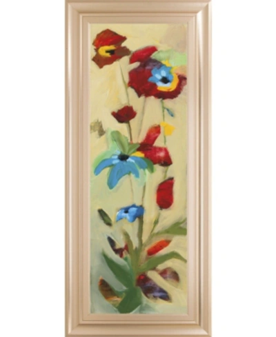 Classy Art Wildflower Il By Jennifer Zybala Framed Print Wall Art In Red