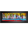 Classy Art Skyline By Erin Ashley Framed Print Wall Art In Blue