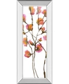 Classy Art Inky Blossoms I By Deborah Velasquez Mirror Framed Print Wall Art In Pink