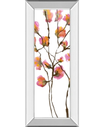 Classy Art Inky Blossoms I By Deborah Velasquez Mirror Framed Print Wall Art In Pink