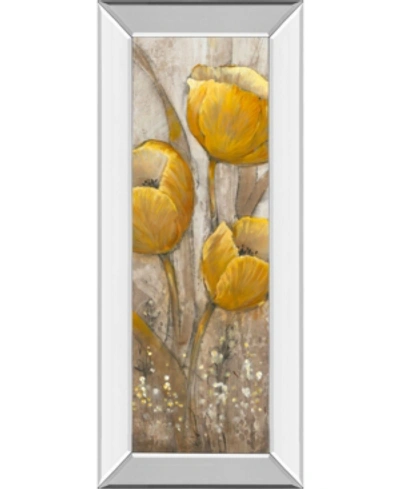 Classy Art Ochre Tulips Il By Tim Otoole Mirror Framed Print Wall Art In Yellow