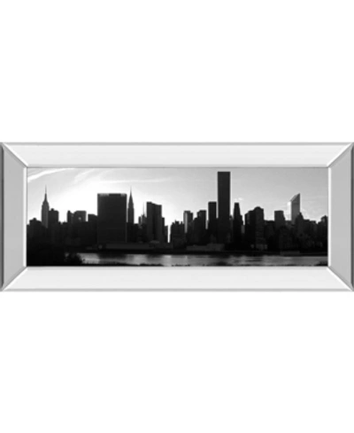 Classy Art Panorama Of Nyc Vi By Jeff Pica Mirror Framed Print Wall Art In Black