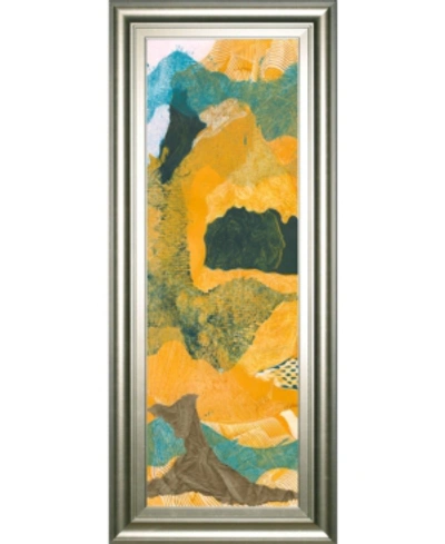 Classy Art Mountain Shapes I By Carolyn Roth Framed Print Wall Art, 18" X 42" In Orange