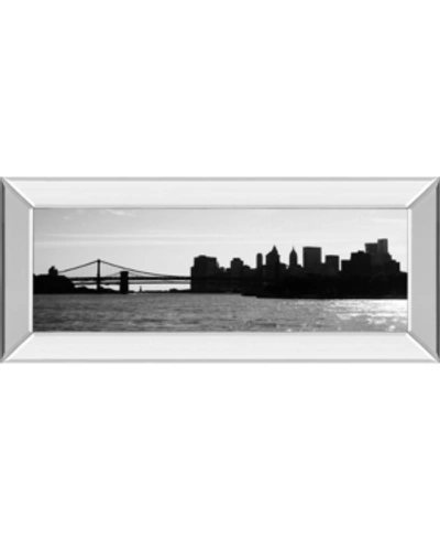 Classy Art Ny Scenes I By Jeff Pica Mirror Framed Print Wall Art, 18" X 42" In Black