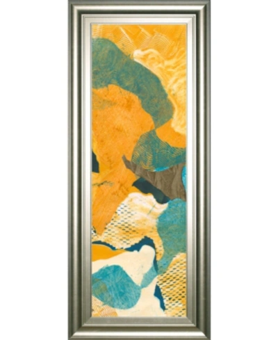 Classy Art Mountain Shapes Ii By Carolyn Roth Framed Print Wall Art, 18" X 42" In Orange