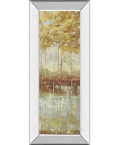 Classy Art Reflections I By Allison Pearce Mirror Framed Print Wall Art, 18" X 42" In Yellow