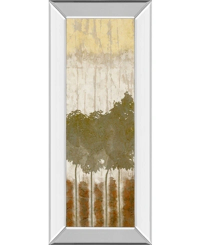 Classy Art Nature's Quartet I By Alonzo Saunders Mirror Framed Print Wall Art, 18" X 42" In Brown