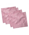 Ambesonne Gingham Grid Set Of 4 Napkins, 12" X 12" In Multi