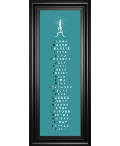 Classy Art Phonetic Alphabet Ii By The Vintage-inspired Collection Framed Print Wall Art, 18" X 42" In Green