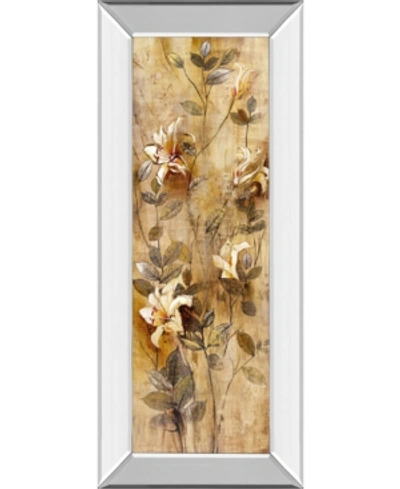 Classy Art Candlelight Lilies I By Douglas Mirror Framed Print Wall Art, 18" X 42" In Tan
