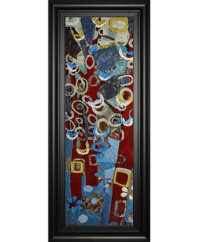 Classy Art Cut Paper Trees I By Erin Mcgee Ferrell Framed Print Wall Art, 18" X 42" In Blue